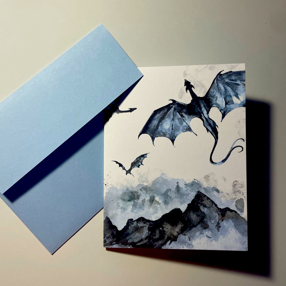 Dragon Blank Stationary Card